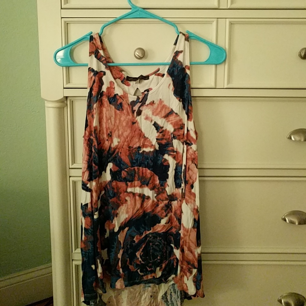 Flow flower blouse